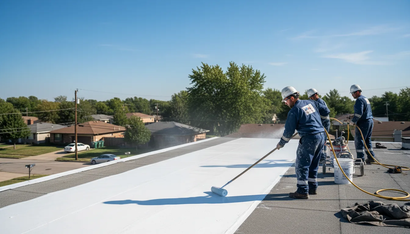Commercial roof coating in Wellsville, KS near me